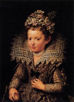 Frans The Younger Pourbus : Portrait of Eleonora of Mantua as a Child